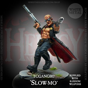 28mm scale SciFi Cyberpunk-style Trenchcoat Gang &#39;Slow-Mo&#39;