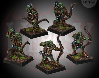 Goblin Archers - 28mm Heroic Scale Fantasy Miniatures - METAL version