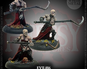 ダーク・ブレザレン カルティスト トンネルガード; 28 mm ヒロイックスケール ファンタジーミニチュア (フィギュア 3 体パック)