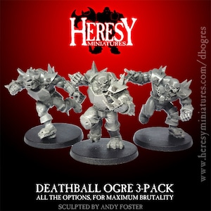 Deathball Fantasy Football Ogres (Pack of 3)