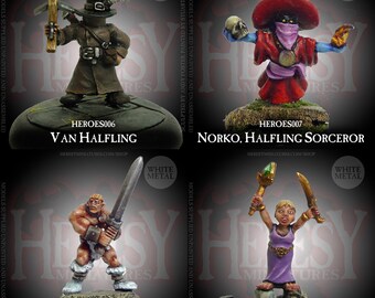 Halfling Adventurer Deal (4 figures) - 28mm Heroic Scale Fantasy Miniatures