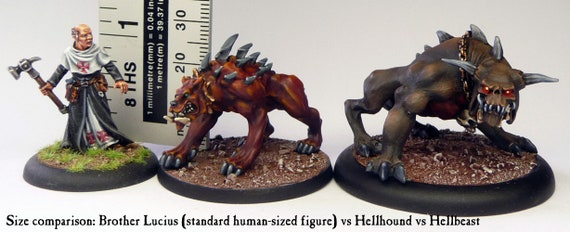 Hellhound(s) (28mm/32mm Scale Hell Hound Metal Miniature Kit) - Etsy