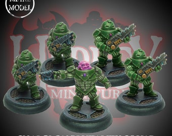 Heresy Miniatures: Sharclon Brutality Squad (5 metal figures)