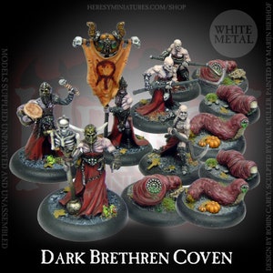 Dark Brethren Cultist Coven Deal; 28mm Heroic Scale Fantasy Miniature (12 figure pack)