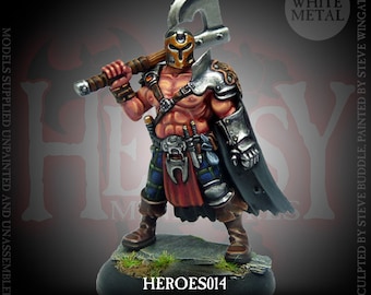 Shtomm Tal, Barbarian Warlord - 28mm Heroic Scale Fantasy Miniature