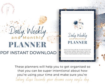 Goal Planner for Daily, Weekly, and Monthly Tasks - Stay Focused and Achieve Your Dreams
