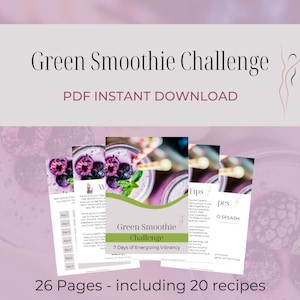 7 Day Green Smoothie Challenge / Self-care / Healthy Smoothie Recipes / Clean Eating Recipes / Healthy Daily habit / Weight Loss Recipes image 1