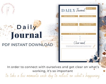 Daily Reflection Journal: A Guided Tool to Connect with Yourself and Reach Your Goals