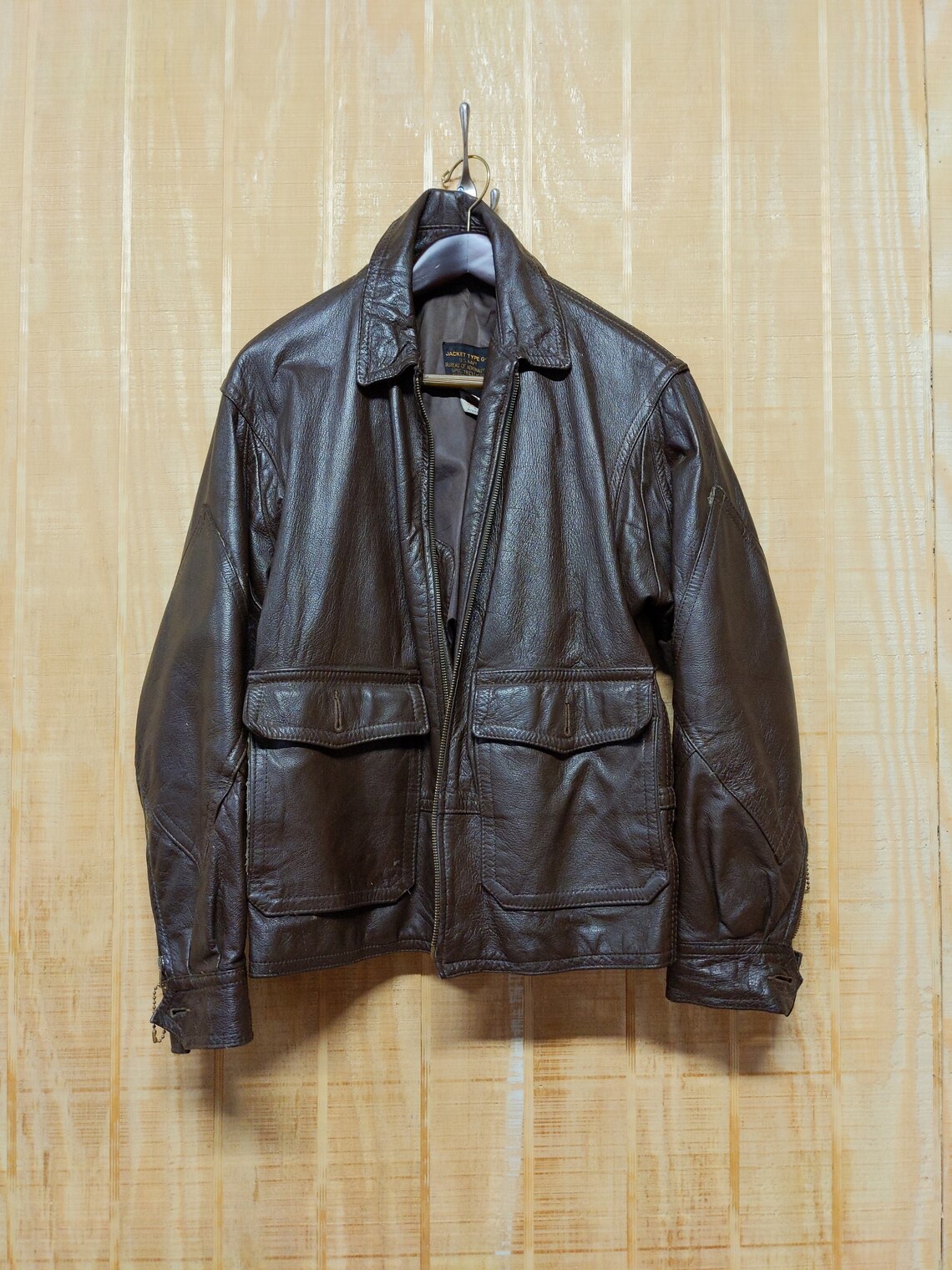 Vintage Leather Avirex Navy Jacket Size 40 Type G-2 | Etsy