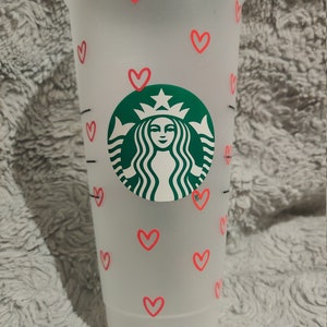 Heart | Starbucks Cold Cup 24oz