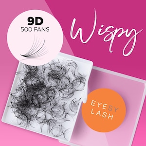 Handmade Wispy Volume Lash Fans: 5D 9D, C/CC/D Curl