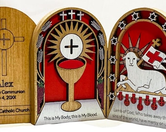 Personalized First Holy Communion Pocket Devotional Keepsake
