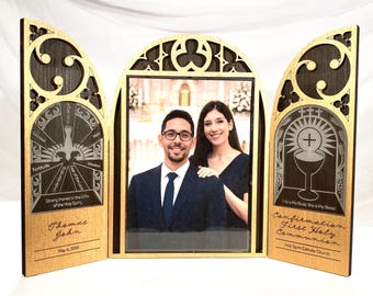 OCIA/OCIC/RCIA Gift - Personalized Triptych 5X7 Picture Frame