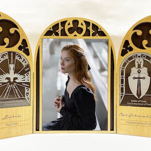 Confirmation Gift - Personalized Triptych 5X7 Picture Frame