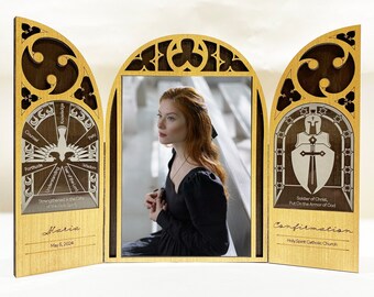 Confirmation Gift - Personalized Triptych 5X7 Picture Frame