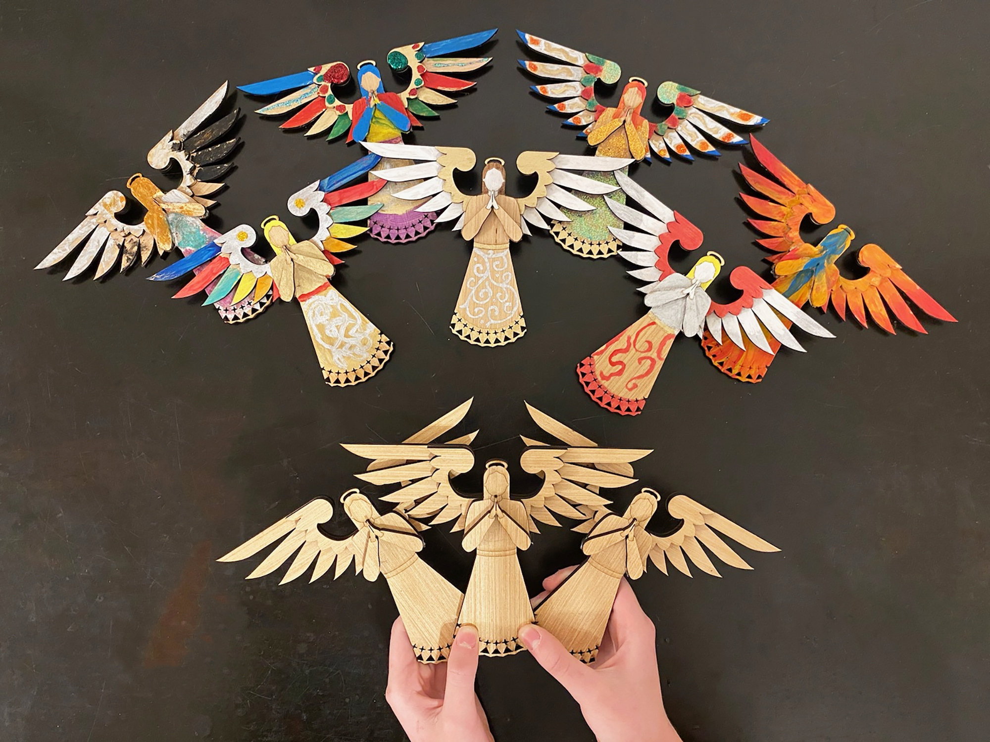 40 Sweet and Easy Angel Crafts for Kids To Make! 19 Wooden Angel Ornaments, DIY or Assembled, Craft Kit