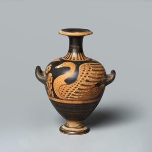 Greek Apulian miniature red figure pottery hydria