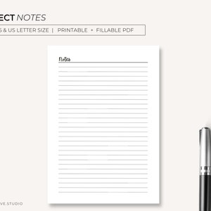 Project Planner, Printable Planner, Project Planner Printable, Action ...