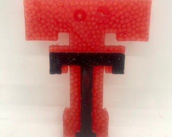 Red Raiders Football Freshie: Customizable Car Air Freshener