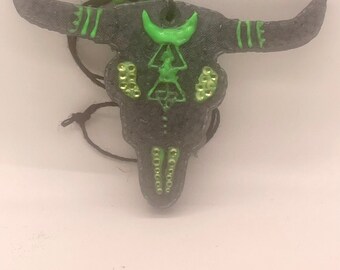 Texas Longhorn Freshie: Customizable Aroma Bead Car Air Freshener
