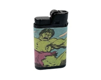 Ideal Gift Comics Hulk Mat Green Lighter Free Engraving