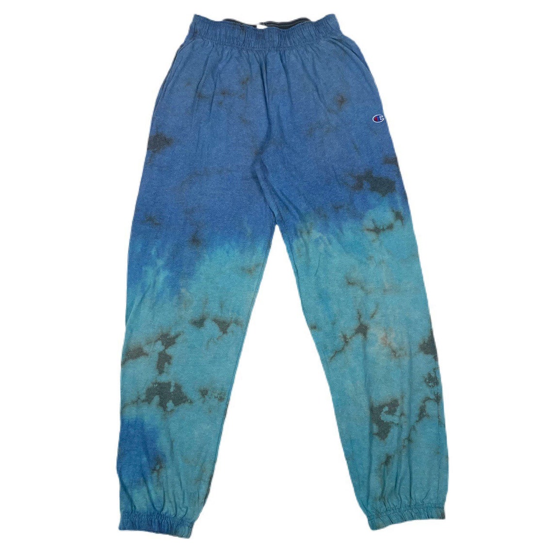 Champion blue ombré tie dye sweatpants | Etsy