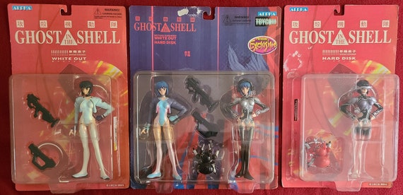 Ghost in the Shell: Major Motoko Kusanagi TOYCOM & ALPHA Action Figures  previews Exclusive, White Out and Hard Disk Variants 
