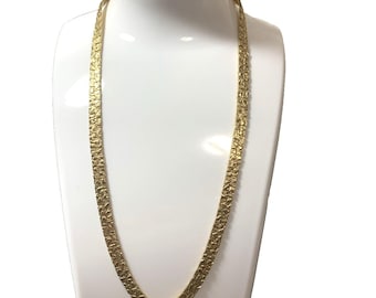 Vintage Goldfarbene Anhänger Halskette mit Strass - Klassisch Elegant Schmuck