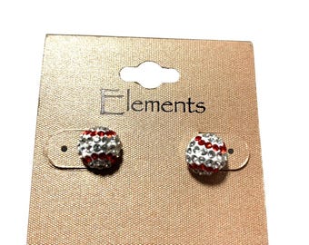 Vintage NEU Elements Versilberte Ohrringe • Klassisches Tropfen Design • Hypoallergen