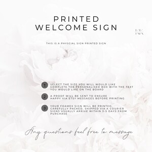 Personalised Roka Ceremony Sign | Printed Foamex Board A1 A2 | Botanical Floral | Indian Engagement Décor | Custom Names & Date | UK Seller image 5
