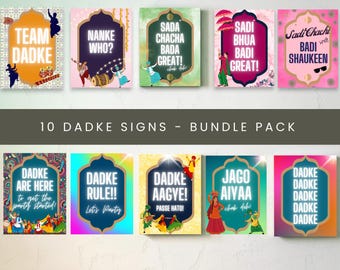 Dadke Signs Bundle | Indian Wedding Printable Jago, Dadka Mel (Digital Download)