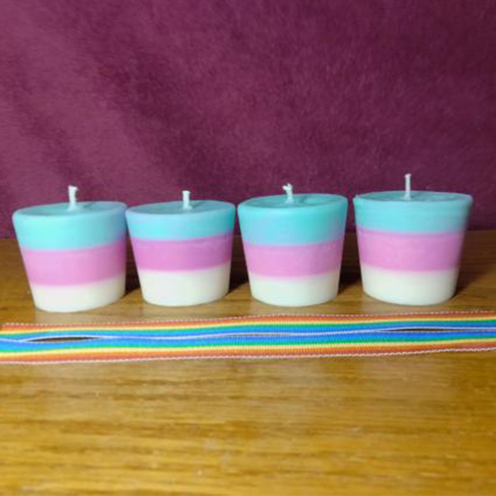 Custom Mini Candles Pack Of 3 Etsy