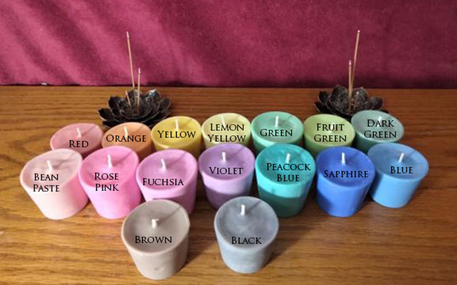 Custom Mini Candles Pack Of 3 Etsy