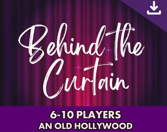 Hollywood Murder Mystery Game | 6-10 Players | Printable Adult Mystery Party Kit | Digital Download | 1950s Whodunit Dinner Party