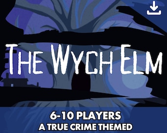 True Crime Murder Mystery Party Game | 6-10 Players | Haunted Manor Mystery Kit | Digital Download | The Wych Elm
