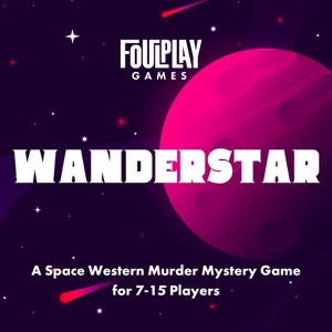 Space Sci-Fi Murder Mystery Party Game/7-15 Players/Instant Download/Adult Murder Mystery Party Kit/Murder Mystery Box/Role Playing Game