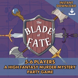 Fantasy Murder Mystery Game | 5-6 Players | Printable Adult Role Playing Party Kit | Digital Download | RPG Whodunit Dinner Party