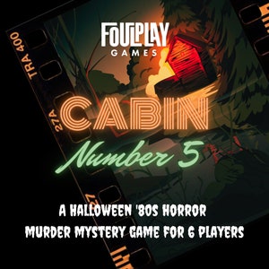 Halloween 80s Murder Mystery Party/6 Players/Instant Download/Adult Murder Mystery Party Kit/Murder Mystery Box/Role Playing Game