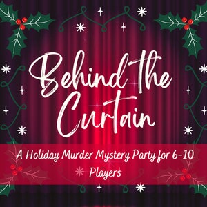 Christmas Hollywood Murder Mystery Game/6-10 Players/Instant Download/Adult Murder Mystery Party Kit/Murder Mystery Box/Role Playing Game