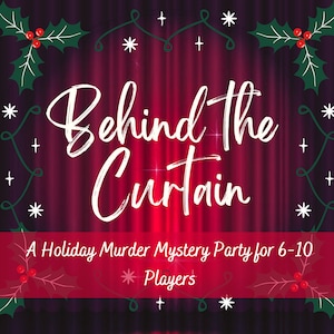 Christmas Hollywood Murder Mystery Game/6-10 Players/Instant Download/Adult Murder Mystery Party Kit/Murder Mystery Box/Role Playing Game