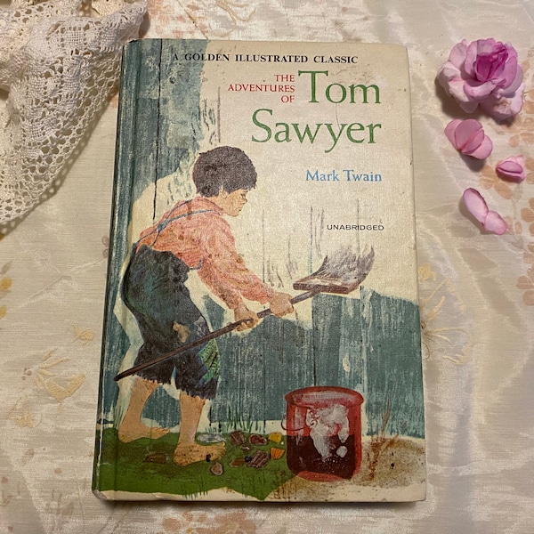Süßer Vintage Hardcover "The Adventures Of Tom Sawyer", 1965