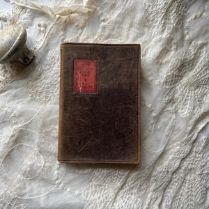 RARE livre de poésie en cuir antique, The Golden Treasury Francis T Palgrave, fin des années 1800