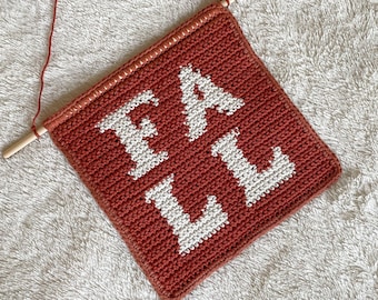 PDF | Crochet Fall Wall Hanging Pattern | Autumnal Home Decor | Tapestry | Intarsia