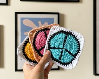 PDF | Peace Granny Square | Coaster | Home Decor