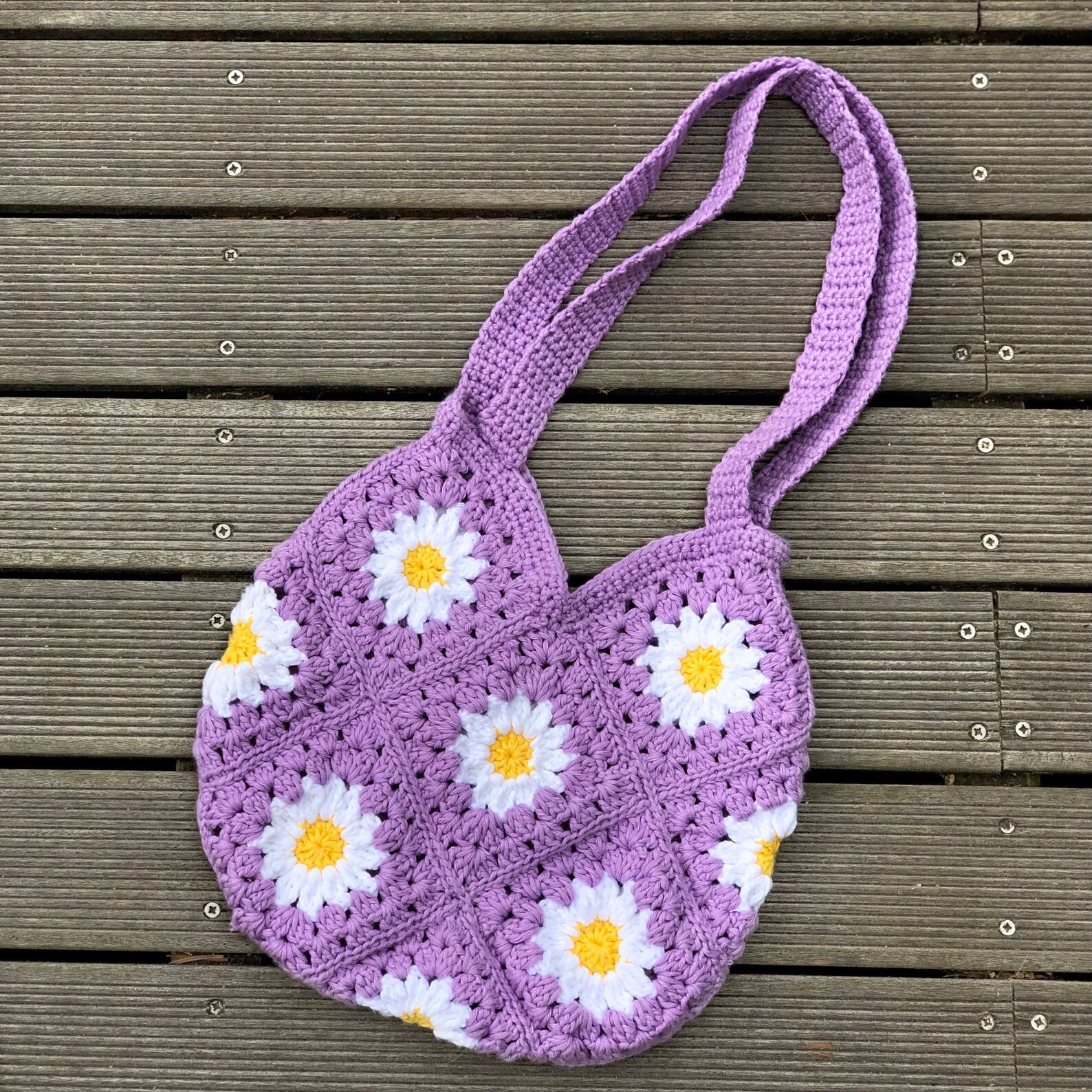 Daisy granny square bag Etsy