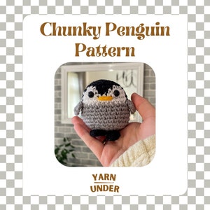 Grobstrick Pinguin Muster | Kuscheltier | Low Sew Amigurumi |