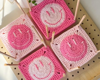 PDF | Happy Face Granny Square Pattern