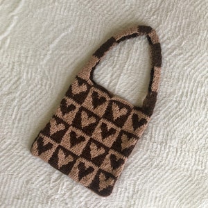 PDF Queen of Hearts Bag Pattern Crochet Tote Digital 