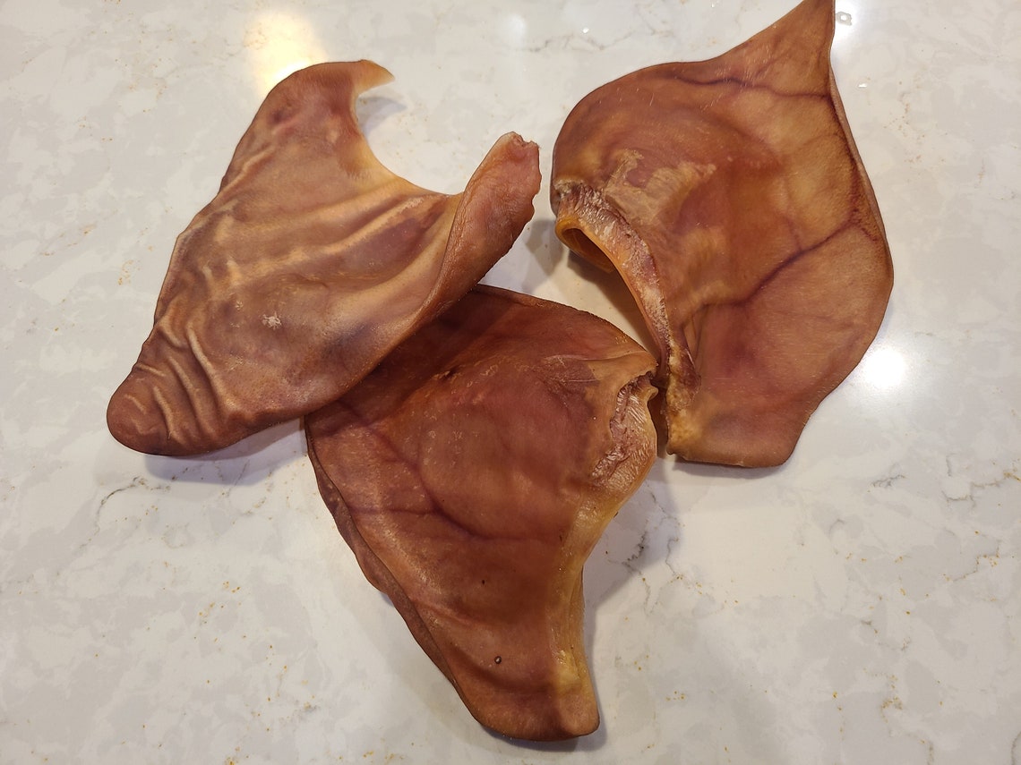 Dehydrated Pig Ears Dog Treats Etsy