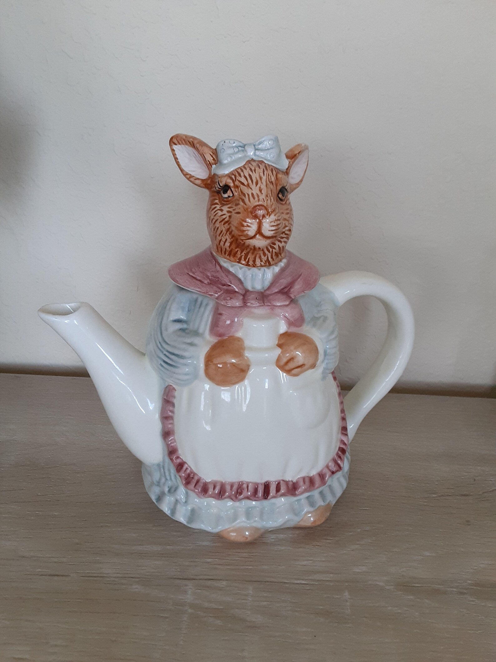 Vintage mother rabbit kettle. Antique rabbit tea kettle. Mid Etsy